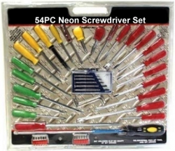 Neon Screwdriver Set 54 Piece
