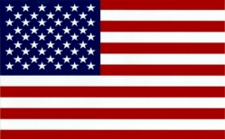 American Flag Decal - Sticker 3" x 5"