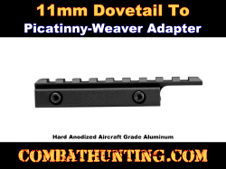 11mm Dovetail To Picatinny-Weaver Rail Adapter