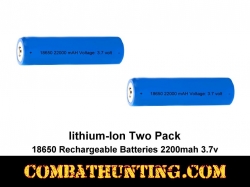 18650 Rechargeable Batteries 3.7v Two Pack