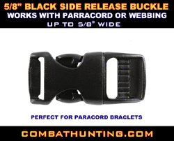 Side Release Buckle Curved 5/8" Black
