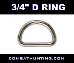 D Ring 3/4" Nickel Plated