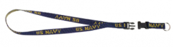 Navy Neck Strap Key Ring Key Chain Holder
