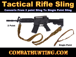 2 Point Tactical Sling Converts To Single Point Sling Coyote Brown