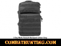 3 Day Molle Assault Backpack Urban Gray