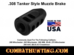 308 Tanker Style Muzzle Brake 5/8x24