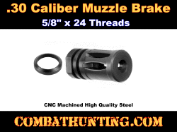 30 Caliber Muzzle Brake 5/8x24