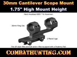 30mm Cantilever Scope Mount 1.75" High Mount Height