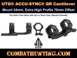 UTG ACCU-SYNC QR Cantilever Mount 34mm X-High Profile 70mm Offset