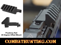 45 Degree Offset Mount For Red Dot Sight