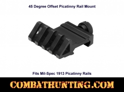 45 Degree Offset Picatinny Rail Mount