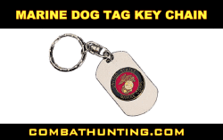 USMC MARINE Dog Tag Key Chain