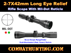 2-7X42 30mm Scout Scope Mil-Dot