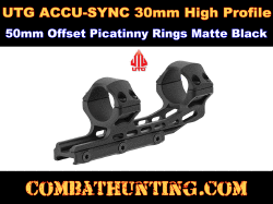 UTG ACCU-SYNC 30mm High Pro. 50mm Offset Picatinny Rings