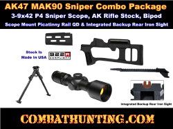 Mak 90 Ak47 Dragunov Stock With Sniper Combo Kit Scope Package