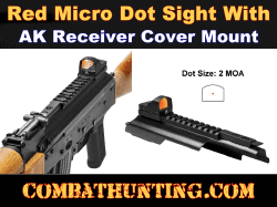 AKM AK-47 Receiver Cover With Micro Dot Sight Combo