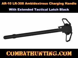 AR-10 LR-308 Charging Handle With Extended Latch Ambidextrous
