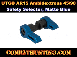 UTG AR15 Ambidextrous 45/90 Safety Selector Matte Blue