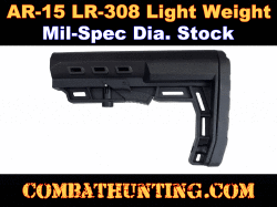 AR-15 LR-308 6-Position M4 Mil-Spec Collapsible Buttstock