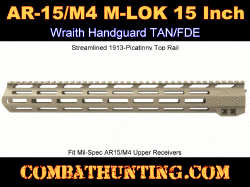 AR-15/M4 15" M-LOK® Wraith Handguard TAN/FDE
