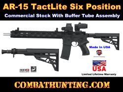 ATI AR-15 TactLite Six Position Commercial Stock & Buffer Tube Assembly
