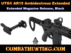 UTG AR15 Ambidextrous Extended Magazine Release Black