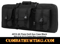 AR15 AK Pistol Soft Gun Case 28" Black