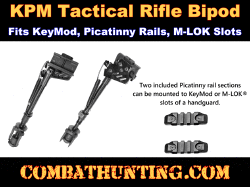 KPM Side Mount Bipod For KeyMod, Picatinny Rails & M-LOK