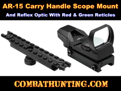 AR-15 Carry Handle Scope Mount Reflex Optic Combo