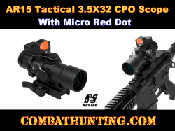 NcStar 3.5x32mm CPO Scope With Micro Red Dot