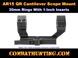 AR-15 Cantilever Mount 30mm & 1 inch QR 