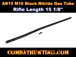 AR-15 M16 Black Gas Tube Nitride Rifle Length 15 1/8"