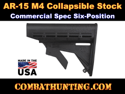 AR-15 M4 Carbine Stock 6-Position Collapsible Commercial