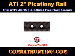 2" Aluminum AR-15 Forend Picatinny Rail