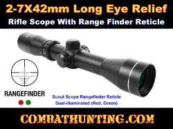 2-7X42 30mm Scout Scope Range Finder Reticle