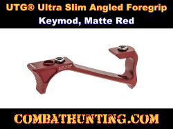 UTG® Ultra Slim Angled Foregrip Keymod Matte Red