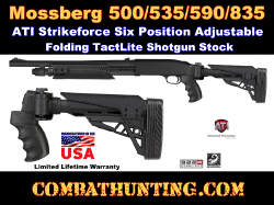 Mossberg 12 Gauge Strikeforce Six Position Adjustable Side Folding TactLite Shotgun Stock