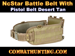 Battle Belt MOLLE Compatible Desert Tan