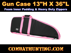 NcSTAR Tactical Rifle Gun Case 36" Black With Pink Trim