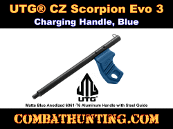 CZ Scorpion Evo 3 Charging Handle Blue Anodized