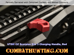 CZ Scorpion Evo 3 Charging Handle Red Anodized 