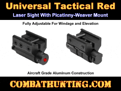 Pistol & Rifle Red Laser Sight With Picatinny-Weaver Mount
