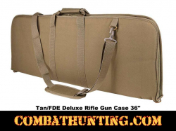 Deluxe Rifle Case Soft Gun Case 36 Inches Tan/FDE