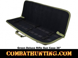 Deluxe Rifle Case Soft Gun Case 36 Inches Green