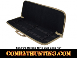 Deluxe Rifle Case Soft Gun Case 42 Inches Tan/FDE