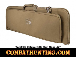 Deluxe Rifle Case Soft Gun Case 42 Inches Tan/FDE