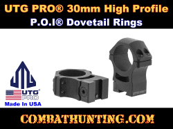 UTG PRO 30mm 2PCs High Profile P.O.I Dovetail Rings