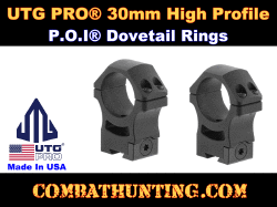 UTG PRO 30mm 2PCs High Profile P.O.I Dovetail Rings