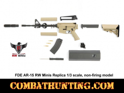 FDE AR-15 RW Minis Replica 1/3 scale Non-Firing Model