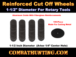 Reinforced Cut Off Wheels 1 1/2-Inch Dia. Arbor Hole 1/4" 100 Pack